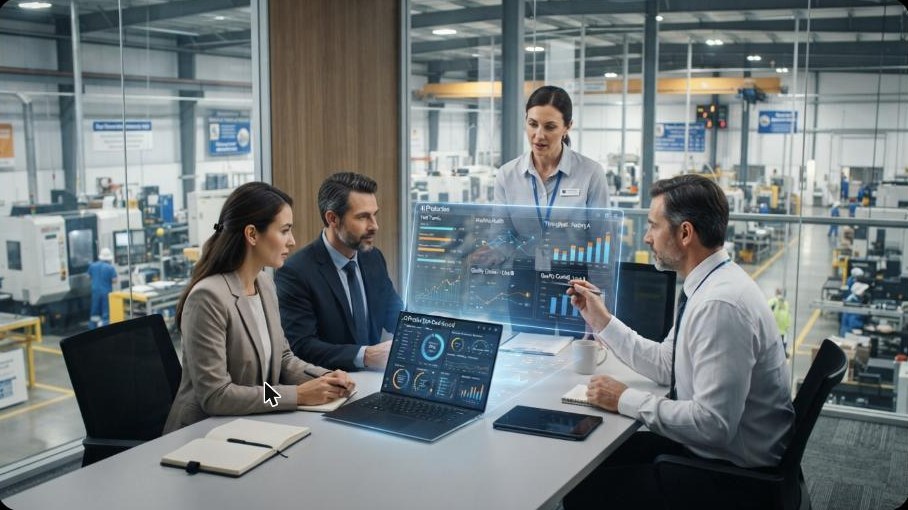 Development team working through requirements